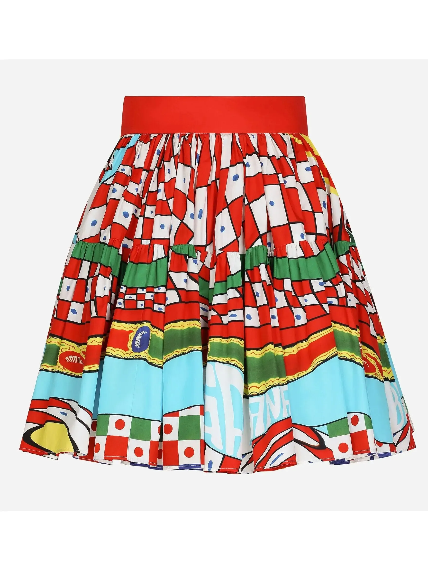 Women’s Carretto Printed Poplin Mini Skirt